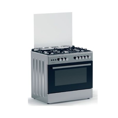 CUISINIÈRE 699-GGF 90 | 60 5 FEUX BLANC T INOX...